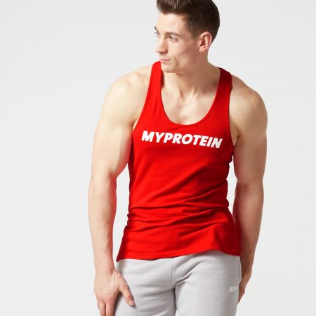 myprotein logo stringer ferfi triko-piros